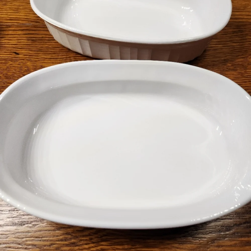 Corningware French White Casserole set of 2